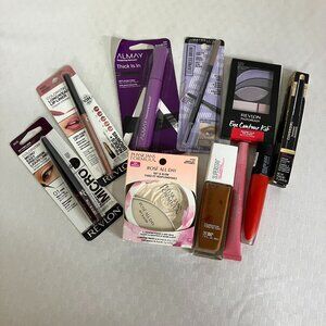 10-Piece Drugstore Makeup Kit Revlon Maybelline Almay Face Eye Lip Full Set